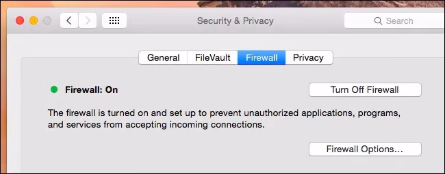 Adjust Mac Firewall 1