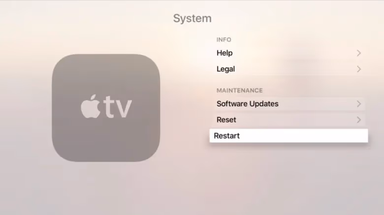 Apple Tv Restart