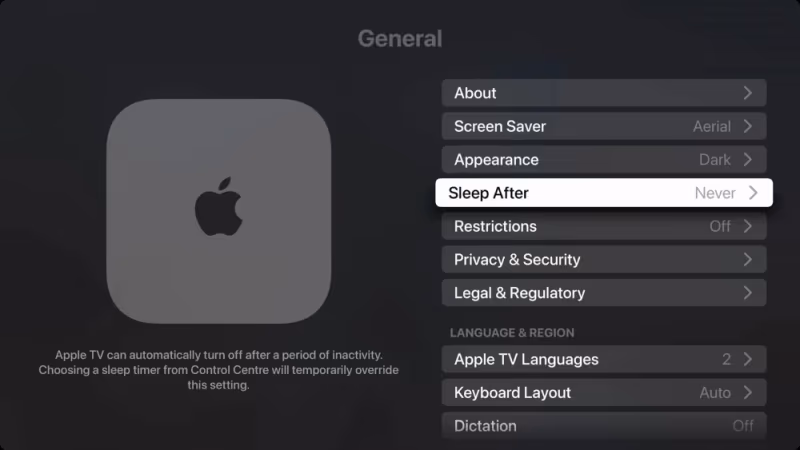 Apple Tv Sleep After