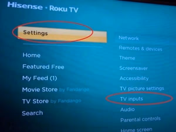 Roku TV Settings