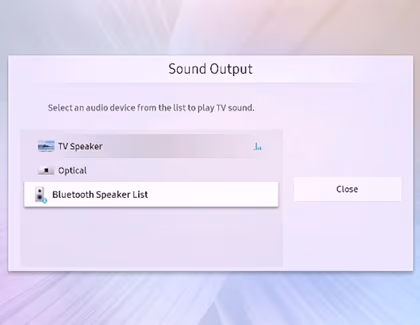 Samsung Tv Sound Output