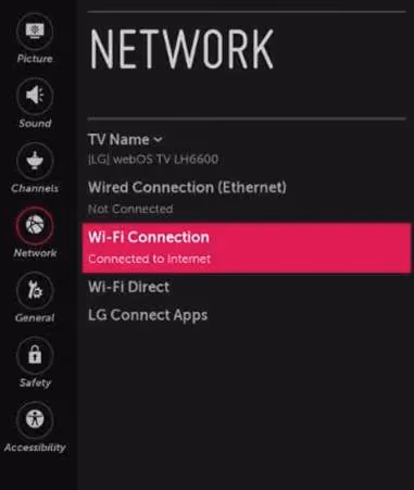 Lg Tv Network