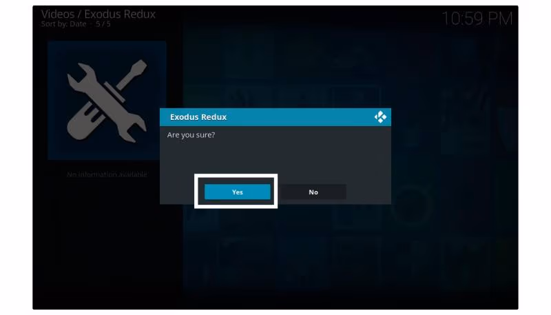 Confirm to Clear Cache