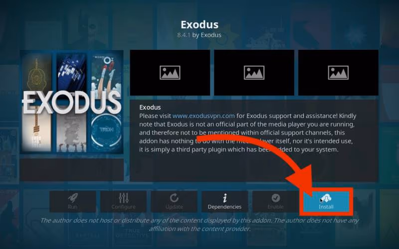 Install Exodus