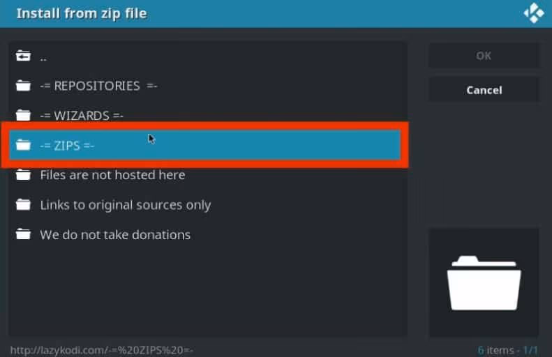 Install from Zip files