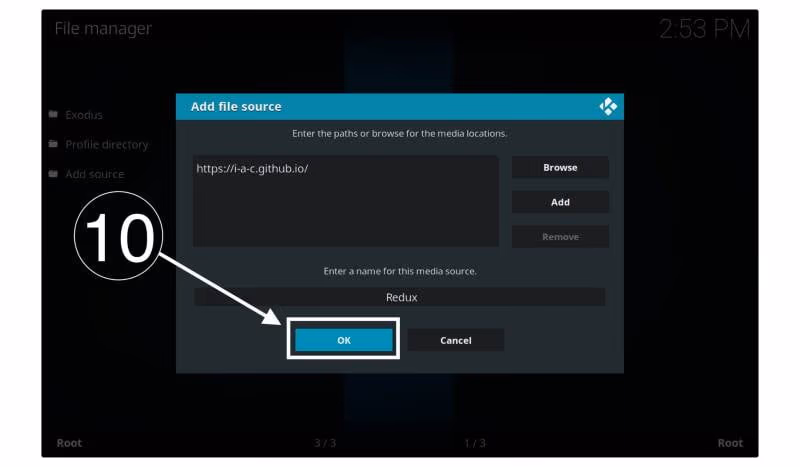 add the media source