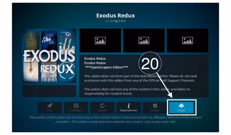 Install Exodus Redux Add-on