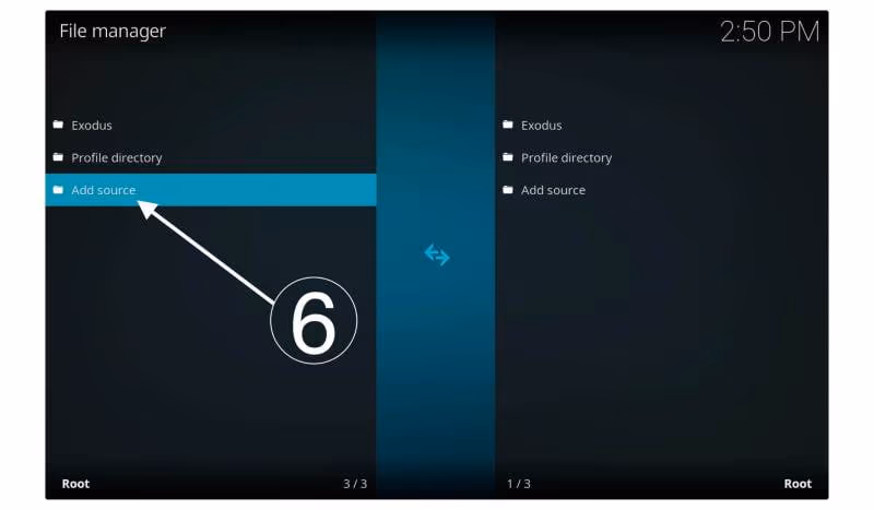 Choose the 'Add source' option