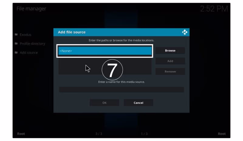 Add File Source to Install Exodus Redux on Kodi