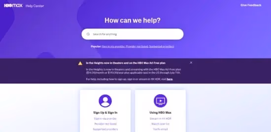 Contact Hbo Max Support