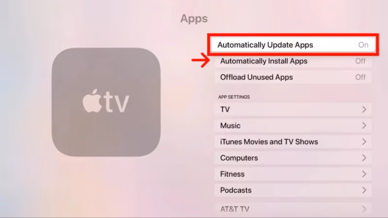 Apple Tv Automatically Update Apps