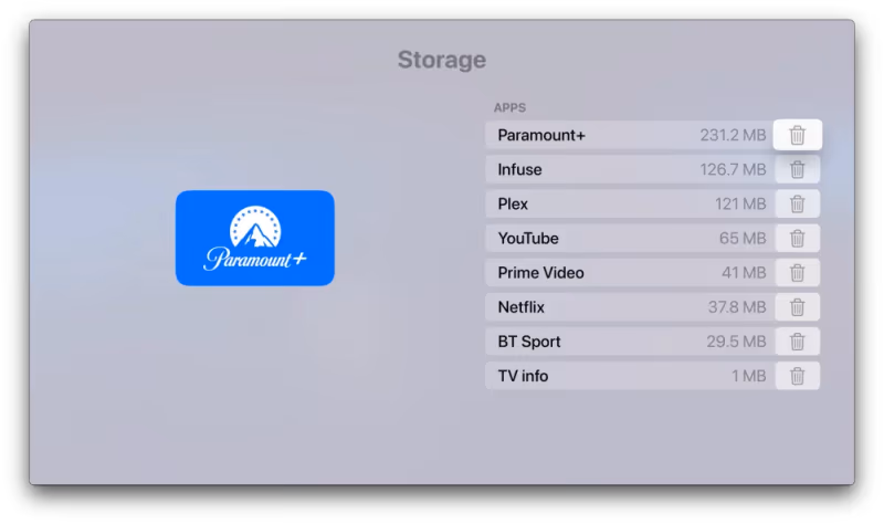 Apple Tv Storage