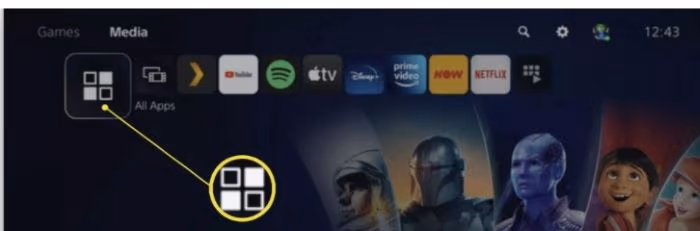 All Apps on PS5