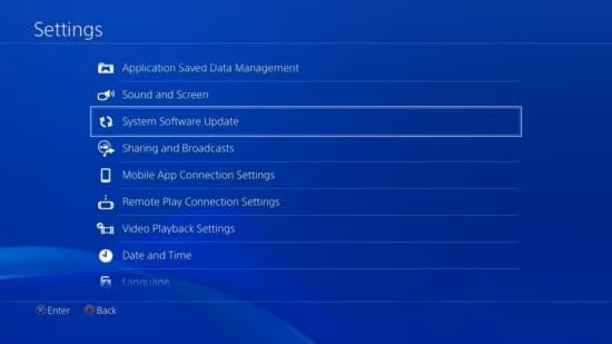 Update Your PS4