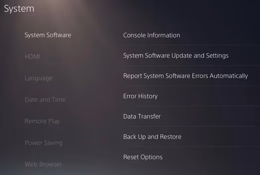 Update PS5