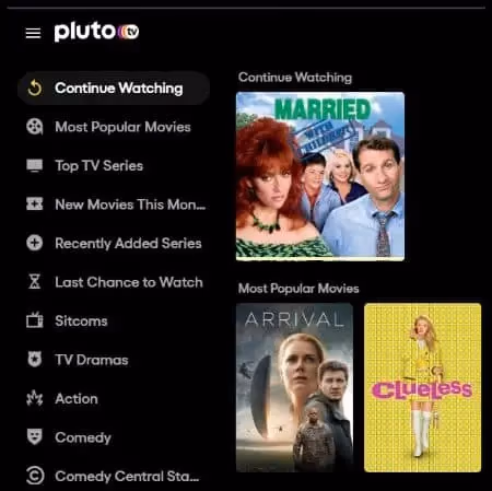 Use The Watch List Feature To Search Through Pluto Tv 2