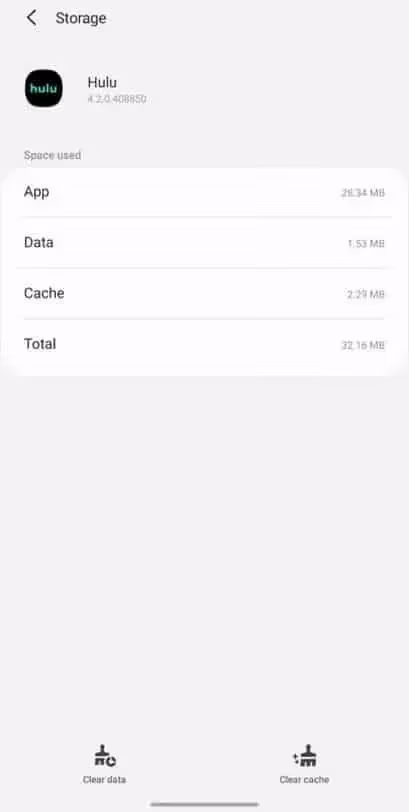 Clear Hulu Cache Data Android
