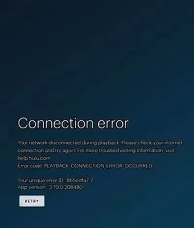 Hulu Connection Issues