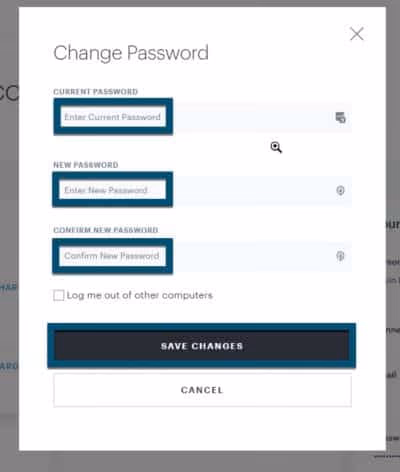 Save Changed Password on Hulu