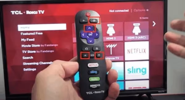 Restart Roku Using Remote