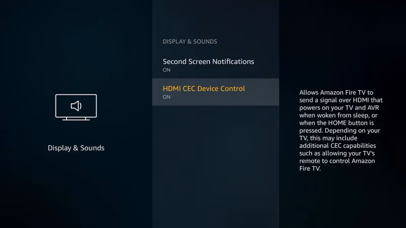 Fire Tv Hdmi Cec Device Control
