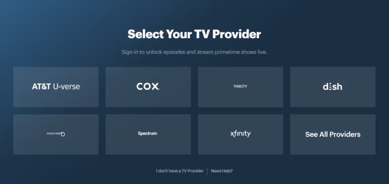 Select Your TV Provider