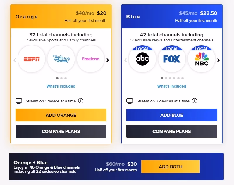 Sling Tv Packages 1