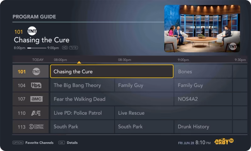 Orby Tv Channel Lineups