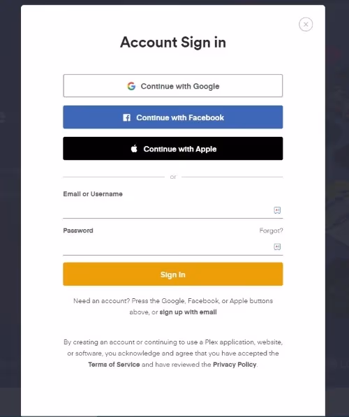 Access Plex Via Web App 2