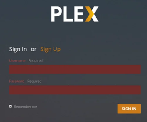 Log Into Your Plex Account