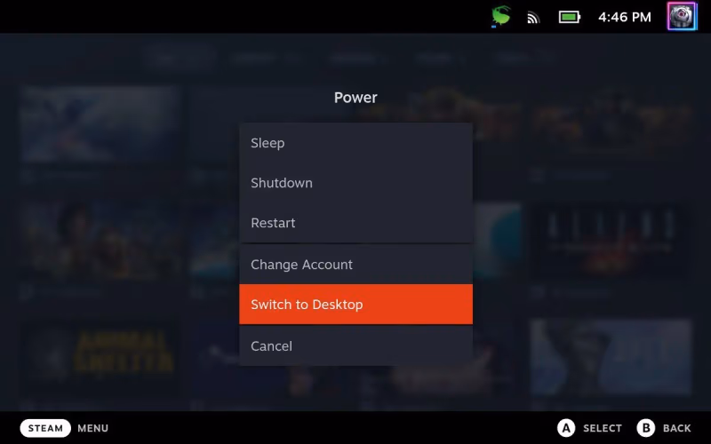Steam Switch To Desktop