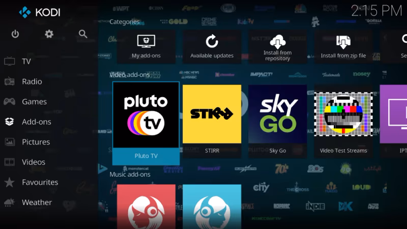 Kodi Add On Repository Pluto Tv