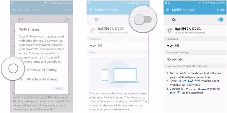 Connect the TV to a different network