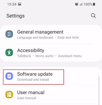 Software Update on Android