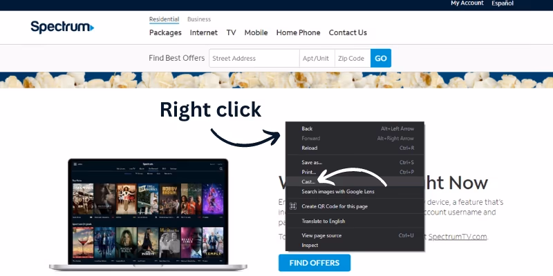 Cast Spectrum Tv App Via Smartcast