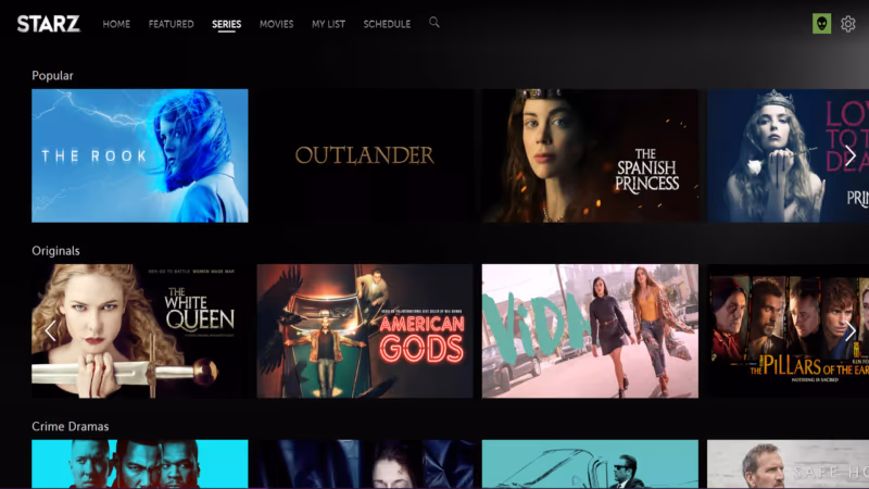 Starz Original Series