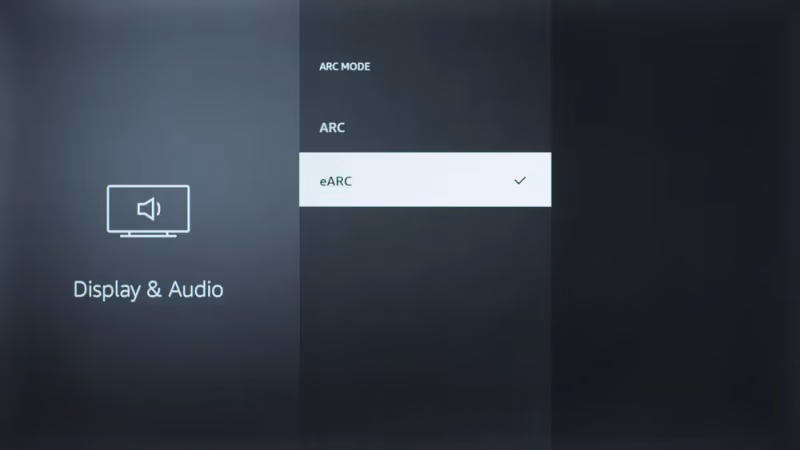 Toshiba TV audio ARC settings