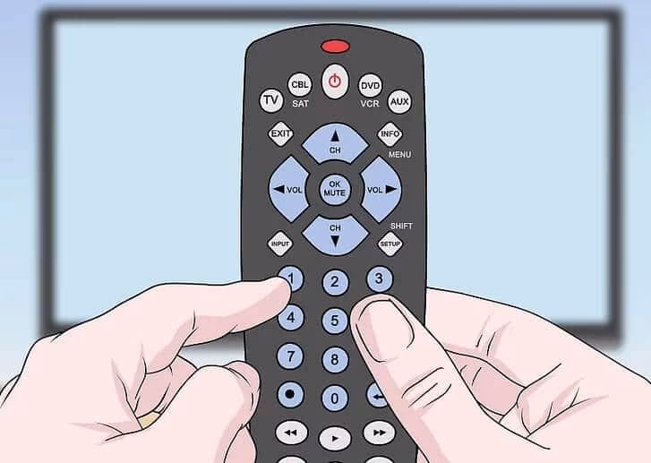 Power cycling the Vizio remote