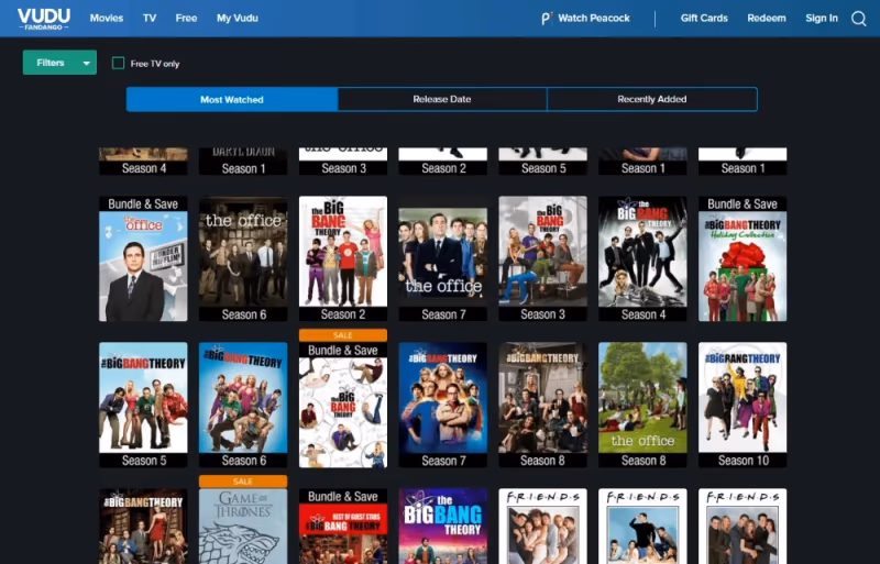 Vudu Tv Show Library