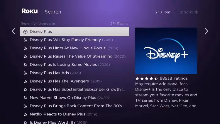 Downloading Disney Plus On Roku 2
