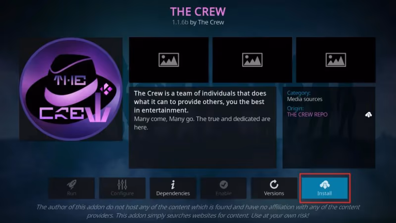 Kodi Addons The Crew 