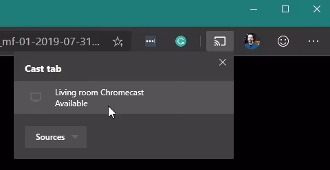 Cast Web On Chromecast From Edge