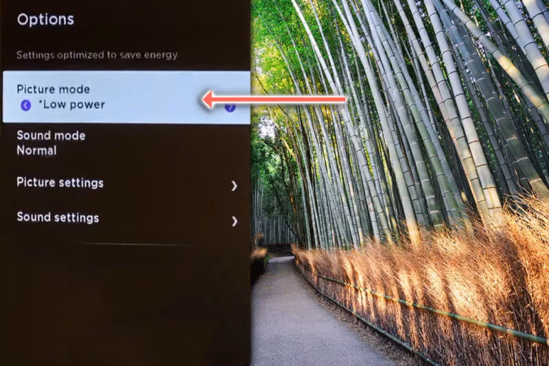 Westinghouse TV Picture Mode Low Power