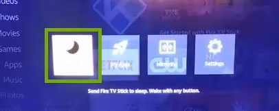 Westinghouse TV sleep timer settings screen